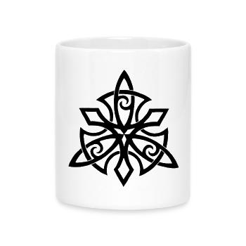 Black Viking Wings - Mug with Heart-Shaped Handle - white - Front