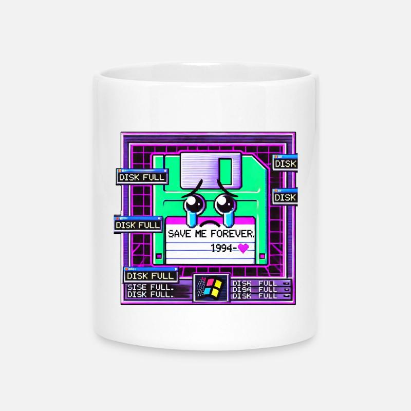 Floppe, Neon Cry 1994 - Mug avec anse en forme de cœur - blanc