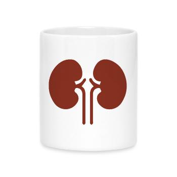 Kidney kidney cardiovascular metabolism - Mug with Heart-Shaped Handle - white - Front
