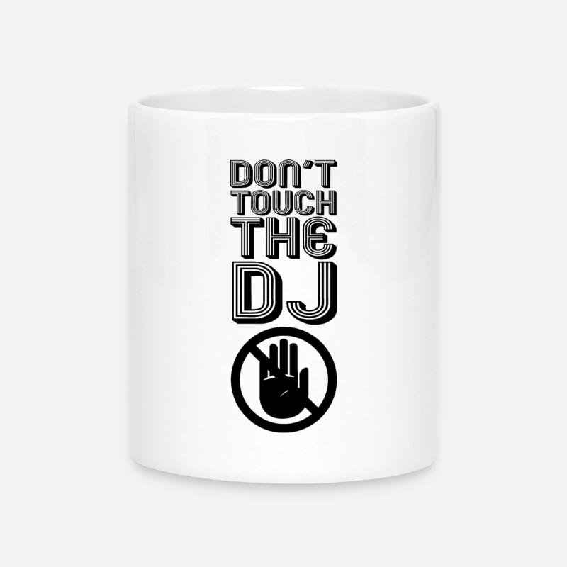 Blague de DJ - Mug avec anse en forme de cœur - blanc