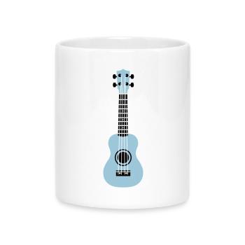 Ukulele - Tasse mit Herzhenkel - Weiß - Vorne