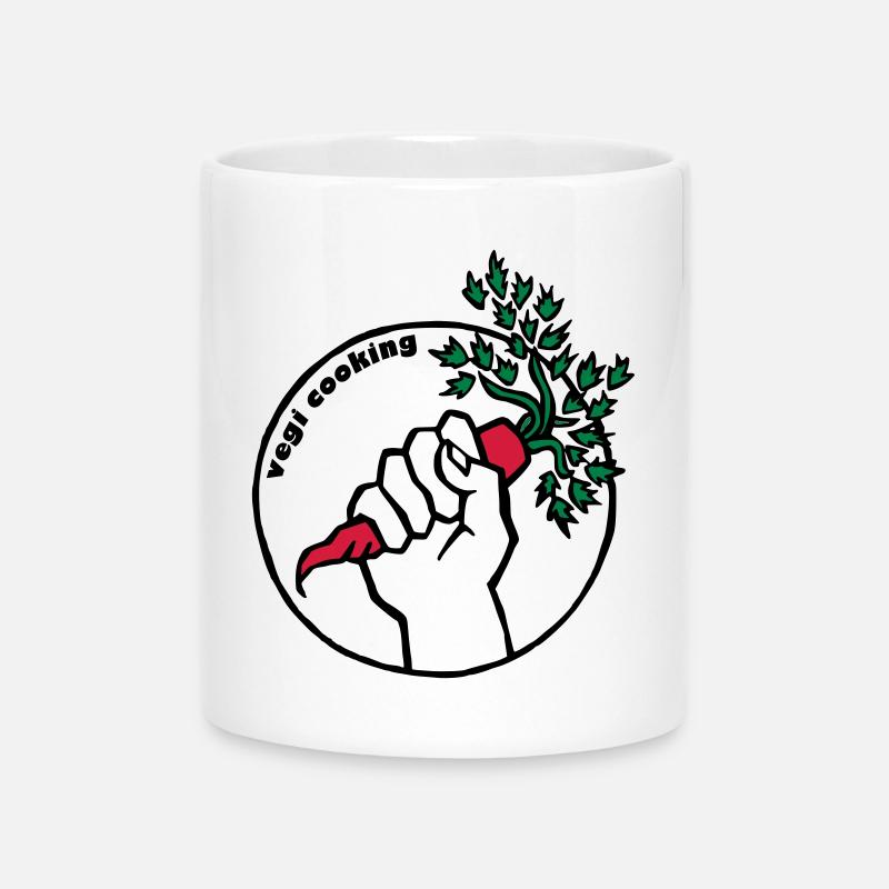 Vegan - Tasse mit Herzhenkel - Weiß