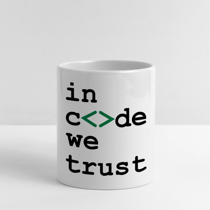 [ In code we trust ] Mug avec anse en forme de cœur