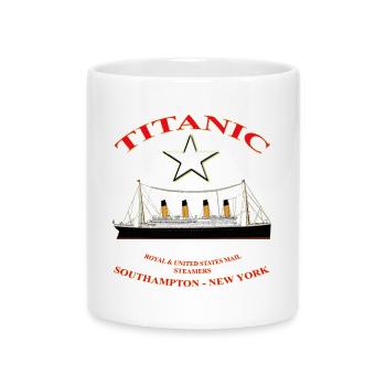 TITANIC STAR KREATION Louis RUNEMBERG © Adagp - Tasse mit Herzhenkel - Weiß - Vorne