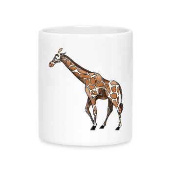 Giraffe - Tasse mit Herzhenkel - Weiß - Vorne