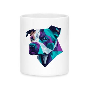 American Staffordshire Terrier - Tasse mit Herzhenkel - Weiß - Vorne