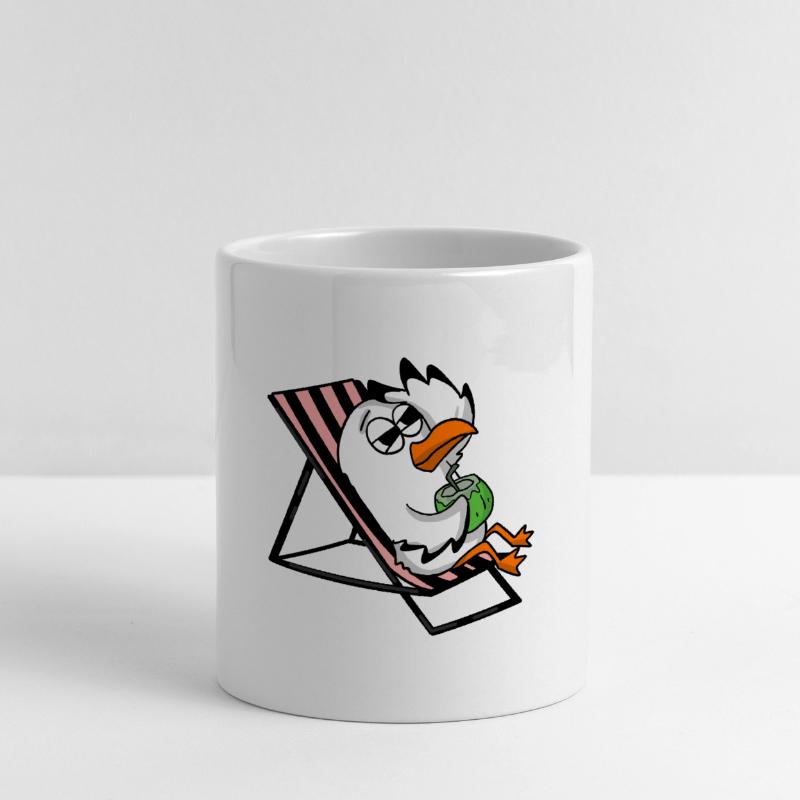 Gull Mug with Heart-Shaped Handle