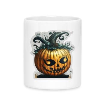 Pumpkin - Mug with Heart-Shaped Handle - white - Front