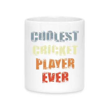 Joueur de cricket le plus cool - Mug avec anse en forme de cœur - blanc - Devant