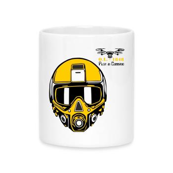 Drohnenpilot 3 - Tasse mit Herzhenkel - Weiß - Vorne