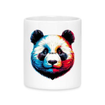 Panda - Mug with Heart-Shaped Handle - white - Front