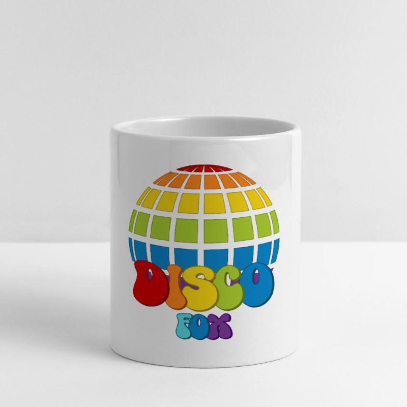 Disco Fox Boule Disco Groovy Discothèque Discofox Mug avec anse en forme de cœur