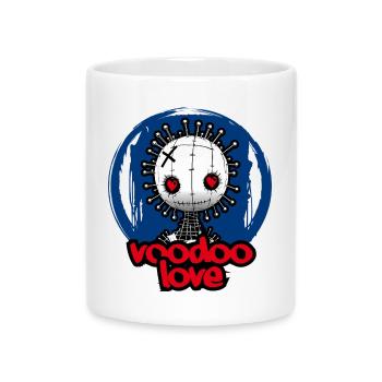 Voodoo Love - Mug with Heart-Shaped Handle - white - Front