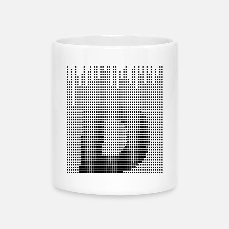 Letter D, Name, der Buchstabe D - Tasse mit Herzhenkel - Weiß