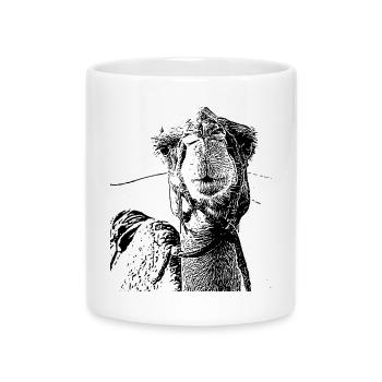 Kamel - Tasse mit Herzhenkel - Weiß - Vorne