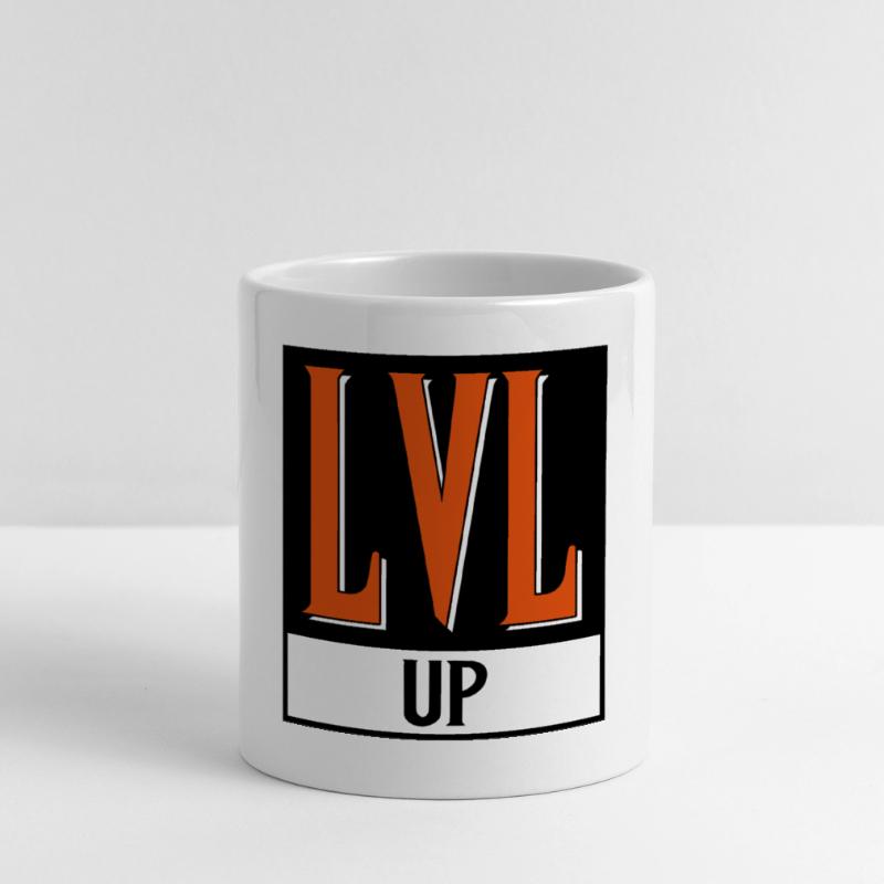 level up nerd cod Mug with Heart-Shaped Handle