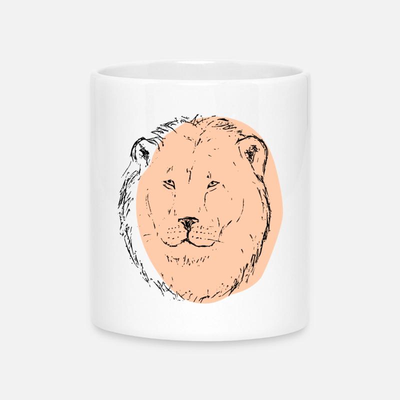 Leon Art - Mug with Heart-Shaped Handle - white