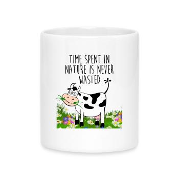 Temps passé dans la nature - Mug avec anse en forme de cœur - blanc - Devant