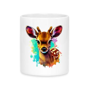 Fawn - Mug with Heart-Shaped Handle - white - Front