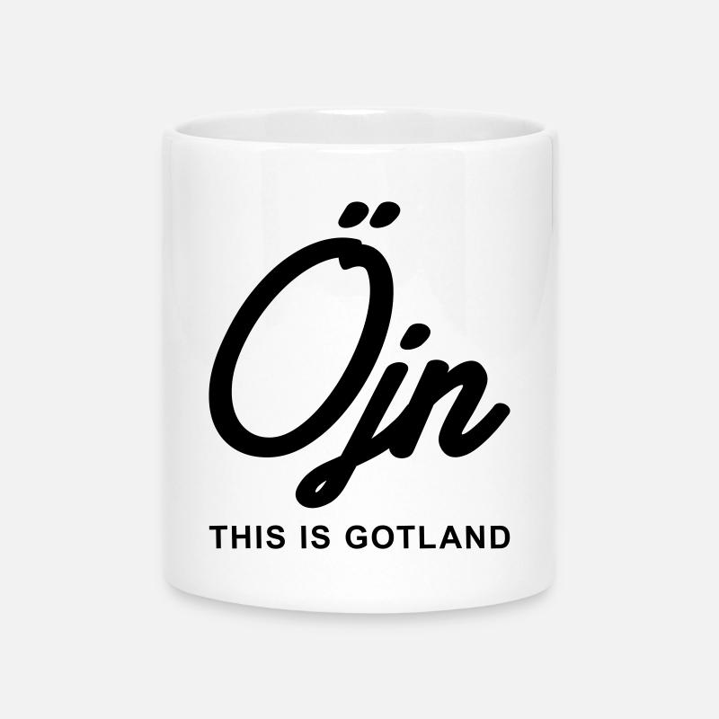 C’est Gotland - Öjn - Mug avec anse en forme de cœur - blanc