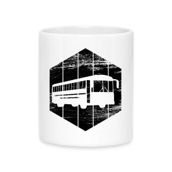 Bus - Tasse mit Herzhenkel - Weiß - Vorne