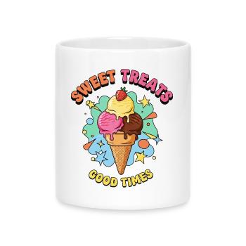 Sweet treats - Mug with Heart-Shaped Handle - white - Front