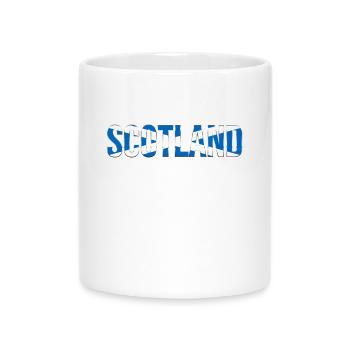 Scotland Lettering Flag - Mug with Heart-Shaped Handle - white - Front
