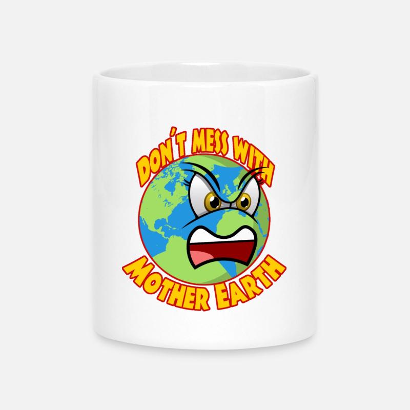 Climate Planet B Climate Protection Greta - Mug with Heart-Shaped Handle - white