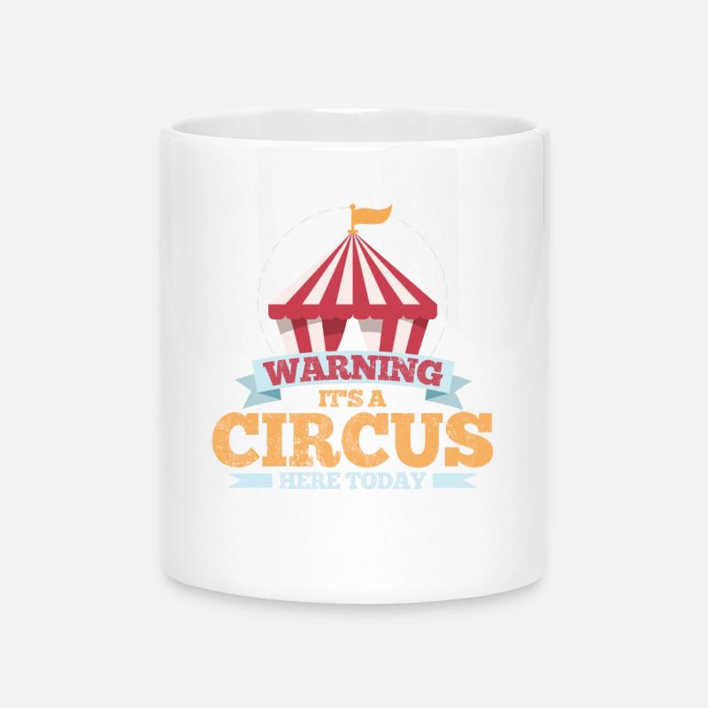Circus - Mug with Heart-Shaped Handle - white