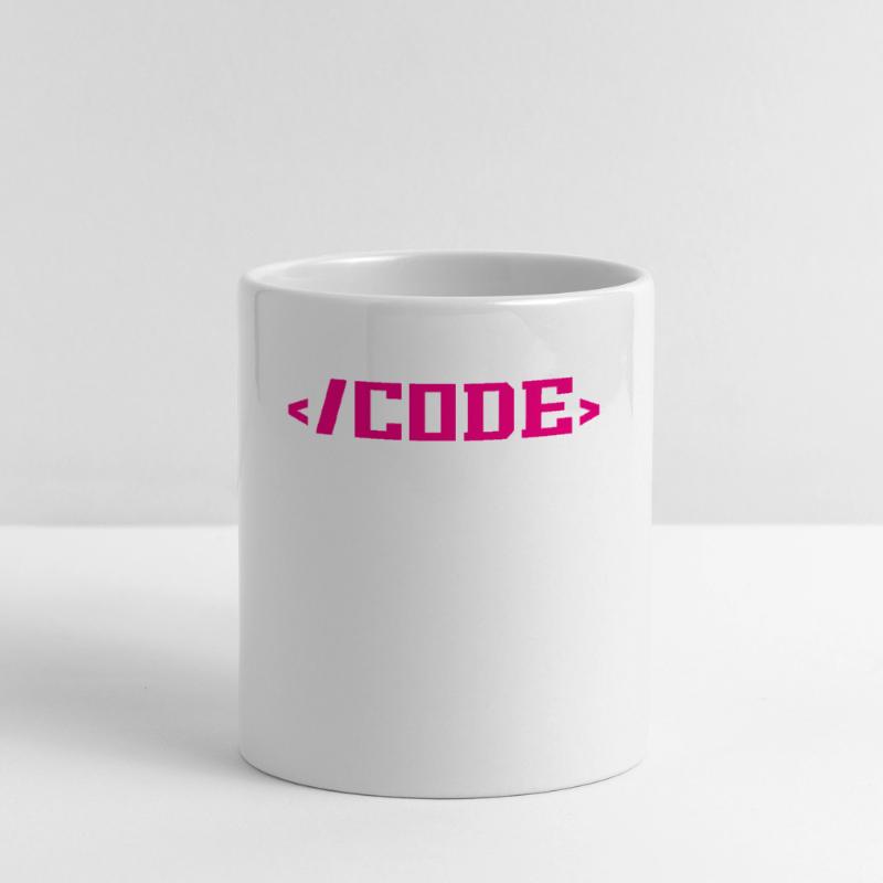 Codage Programmation informatique Mug avec anse en forme de cœur