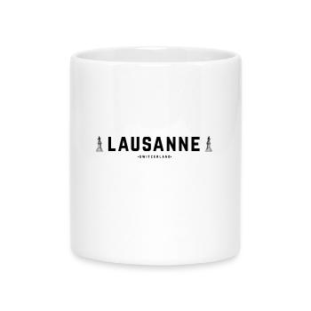 Lausanne Switzerland - Mug with Heart-Shaped Handle - white - Front