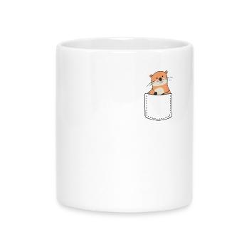 Otter - Mug with Heart-Shaped Handle - white - Front