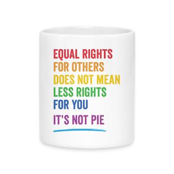 LGBT - Equal Rights For Others - Mug with Heart-Shaped Handle - white - Front