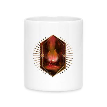 Danser dans la nuit noire - Mug avec anse en forme de cœur - blanc - Devant