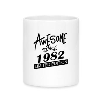 1982 - Born 1982 - Mug with Heart-Shaped Handle - white - Front