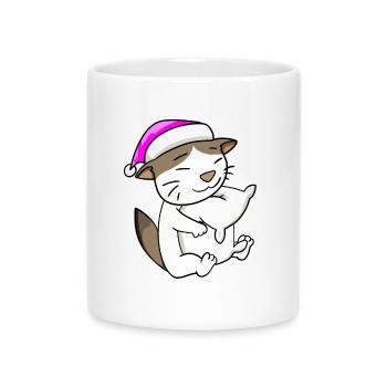 Katze Katzenrasse RagaMuffin - Tasse mit Herzhenkel - Weiß - Vorne