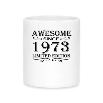1973 - Né en 1973 - Mug avec anse en forme de cœur - blanc - Devant