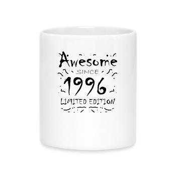 1996 - Born 1996 - Mug with Heart-Shaped Handle - white - Front