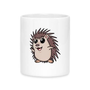 Igel Motiv - Tasse mit Herzhenkel - Weiß - Vorne