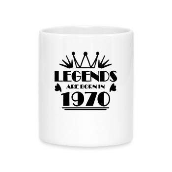 1970 - Né en 1970 - Mug avec anse en forme de cœur - blanc - Devant