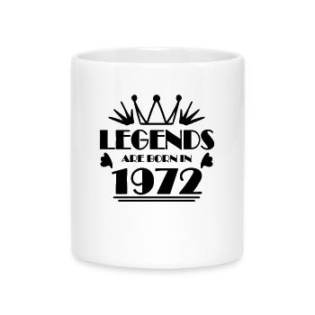 1972 - Born 1972 - Mug with Heart-Shaped Handle - white - Front