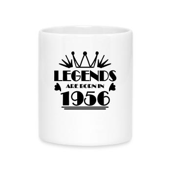 1956 - Né en 1956 - Mug avec anse en forme de cœur - blanc - Devant