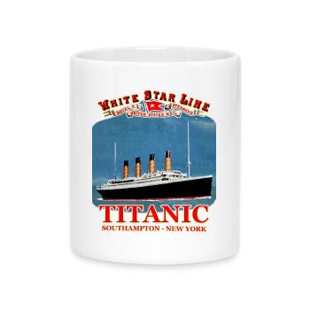 TITANIC Kreation Louis RUNEMBERG © Adagp - Tasse mit Herzhenkel - Weiß - Vorne
