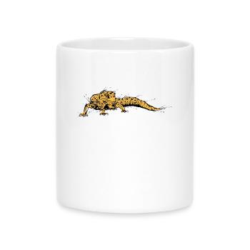 Eidechse - Tasse mit Herzhenkel - Weiß - Vorne