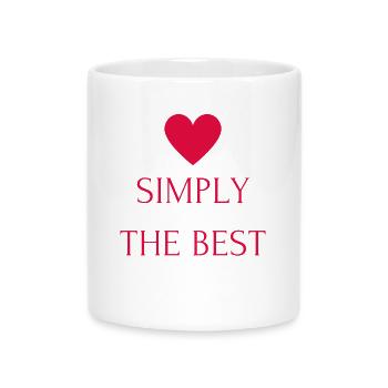Tout simplement le meilleur - Mug avec anse en forme de cœur - blanc - Devant