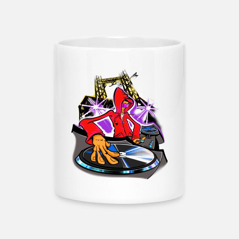DJing - Tasse mit Herzhenkel - Weiß