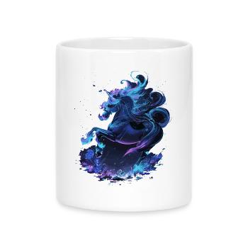 Licorne mystique minuit - Mug avec anse en forme de cœur - blanc - Devant