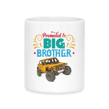 Big Brother, grand frère Autocollant - Mug avec anse en forme de cœur - blanc - Devant