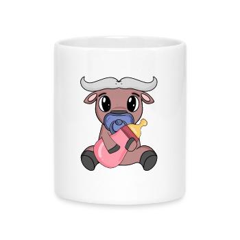 Baby Ox - Mug with Heart-Shaped Handle - white - Front