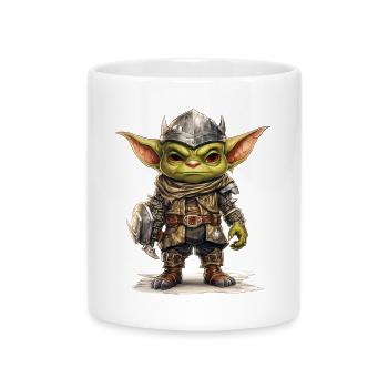 Little Goblin Warrior Fantasy RPG Shirt - Mug with Heart-Shaped Handle - white - Front